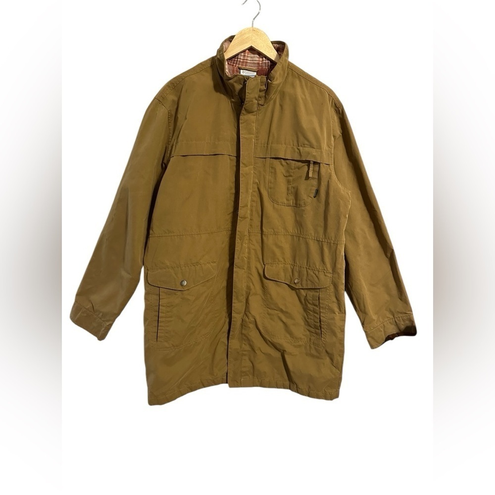 Columbia Aston Lodge Jacket Chore Coat Water Resistant Blanket Lined Men Size L